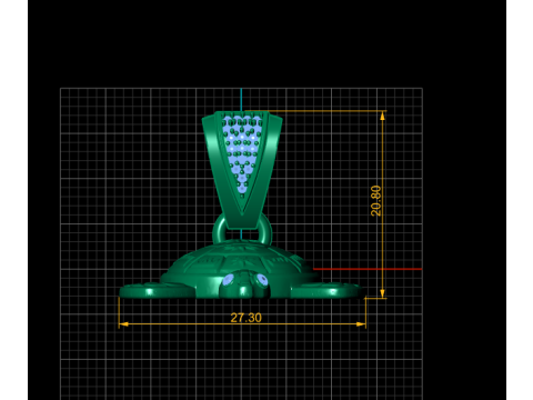 Celestial Turtle Pendant Luxury Sea Spirit Jewelry STL 3D Print Model