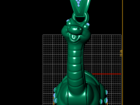 로얄 낙타 펜던트 사치 3D 금 주얼리 모델 인쇄 가능 3D 프린트 모델