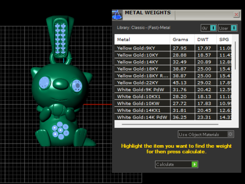 金色卡哇伊小猫吊坠可爱人物首饰 3D 打印模型