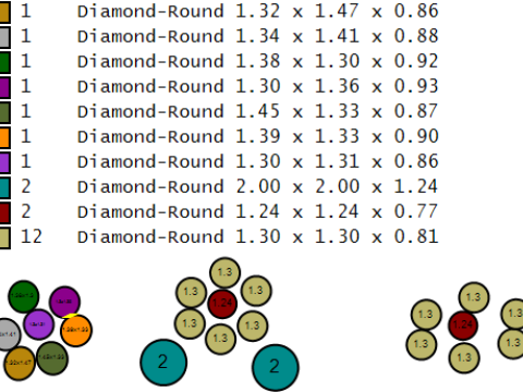 Golden Paper Boat Charm Gemstone Origami Pendant 3D Print Model