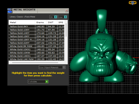 Діамантовий кулон Thanos Chibi 3D Принт Модель