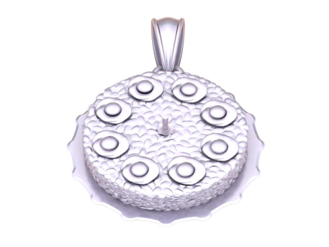 Golden Eye Cluster Medallion 3D Print Model