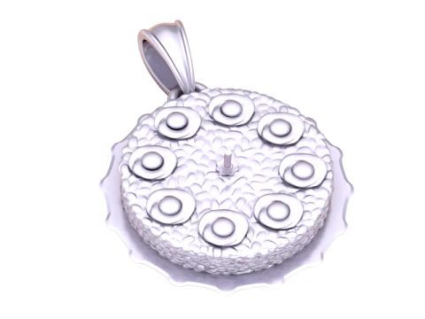 Golden Eye Cluster Medallion 3D Print Model