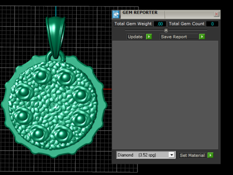 골든 아이 클러스터 메달리온 3D 프린트 모델