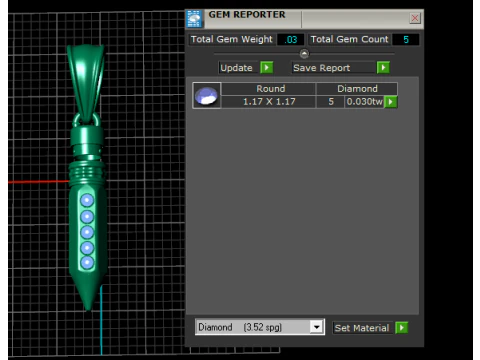 Golden Energy Spike Pendant 3D Print Model
