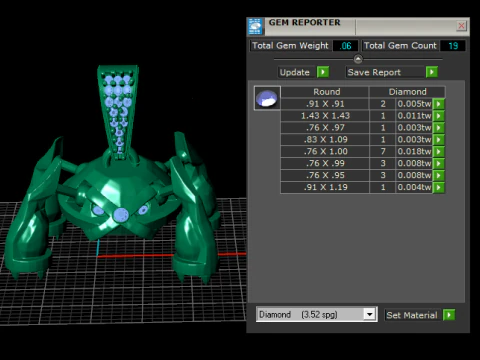 Golden Mecha Beast Pendant 3D Print Model