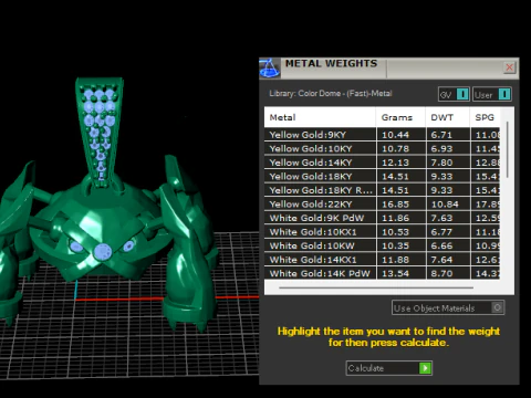 Golden Mecha Beast Pendant 3D Print Model