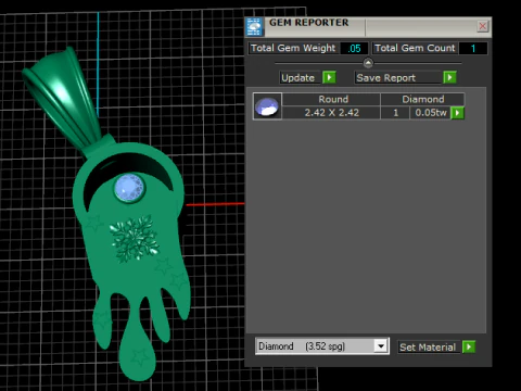 Golden Secret Hand Pendant 3D Print Model