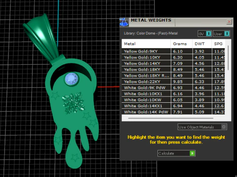 Golden Secret Hand Pendant 3D Print Model
