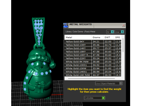Ciondolo dorato del pinguino invernale Modello di stampa 3D