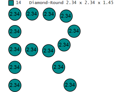 R Initial Gold Pendant Ruby Stone Alphabet Necklace 3D Print Model