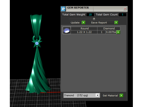 Ciondolo stella ricciolo dorato Modello di stampa 3D