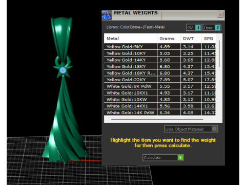 Ciondolo stella ricciolo dorato Modello di stampa 3D