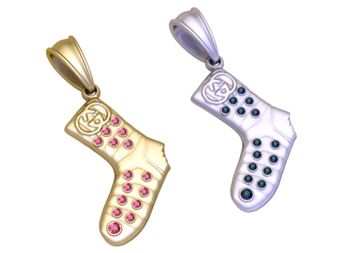 Ciondolo guantone da boxe in oro, edizione in pietra rosa Modello di stampa 3D