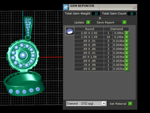 Ruby Secret Chamber Locket Pendant Gold Edition 3D Print Model