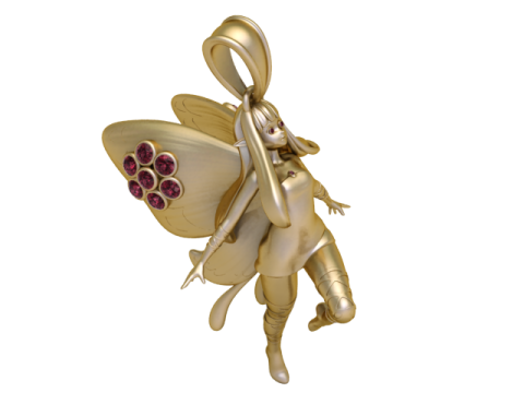 Pendentif Fée Doré Ruby Wing Edition Modèles 3D en vedette
