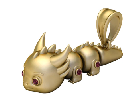 Кулон «Дракончик» Ruby Eyes Edition 3D Принт Модель
