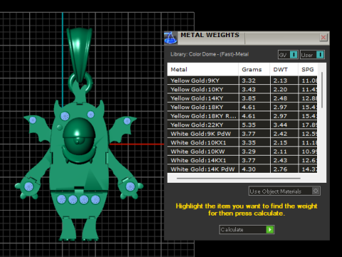Pendentif mécanique Bat Droid, édition améthyste Modèles 3D en vedette