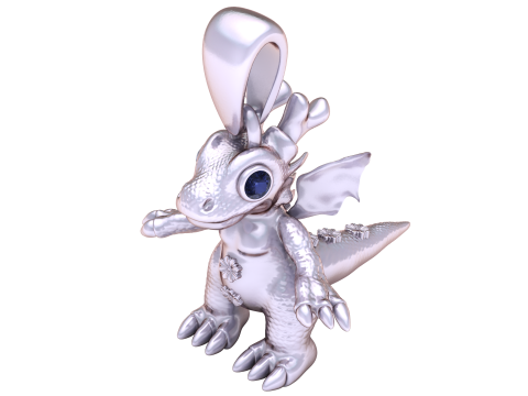 Baby Sky Dragon 펜던트 3D 인쇄 가능한 모델 3D 프린트 모델