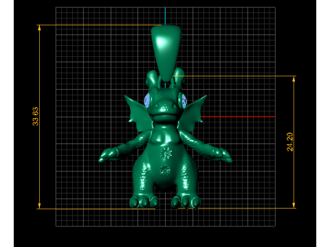 Baby Sky Dragon 펜던트 3D 인쇄 가능한 모델 3D 프린트 모델