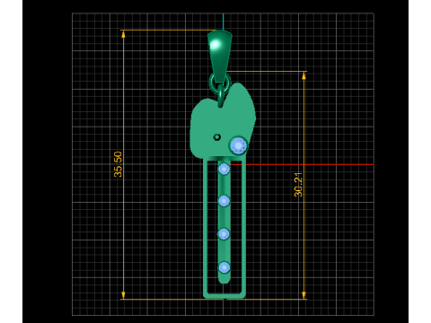 Mech Tech Bar 吊坠机械 3D 打印模型 3D 打印模型