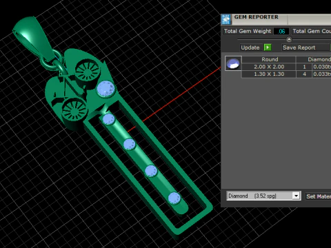 Mech Tech Bar Pendant Mechanical 3D Printable Model 3D Print Model