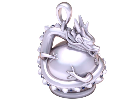Guardian Dragon Egg Pendant 3D Printable Model 3D Print Model