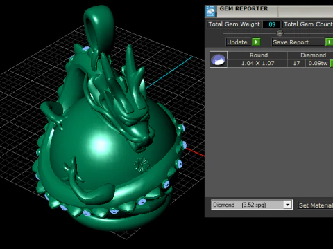 Guardian Dragon Egg Pendant 3D Printable Model 3D Print Model