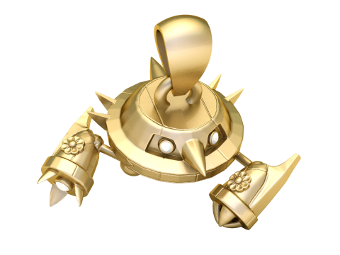 Кулон Battle Mech Bot 3D Модель для печати 3D Принт Модель