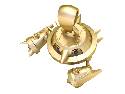 Кулон Battle Mech Bot 3D Модель для печати 3D Принт Модель