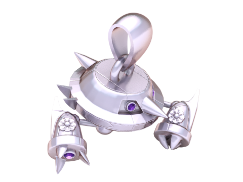 Кулон Battle Mech Bot 3D Модель для печати 3D Принт Модель