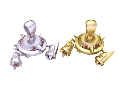 Кулон Battle Mech Bot 3D Модель для печати 3D Принт Модель