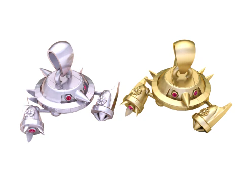 Battle Mech Bot Pendant 3D Printable Model 3D Print Model