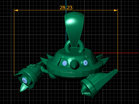 Battle Mech Bot Pendant 3D Printable Model 3D Print Model