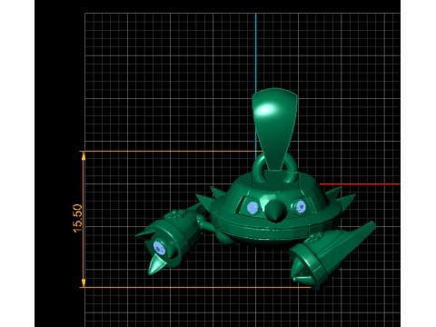 Battle Mech Bot Pendant 3D Printable Model 3D Print Model