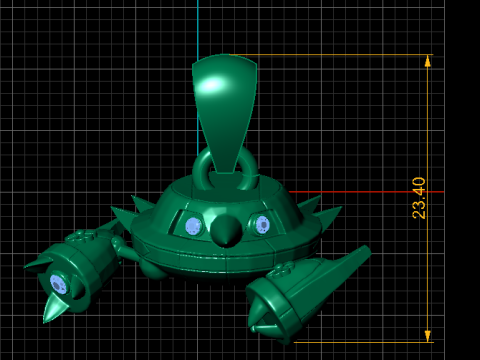 Кулон Battle Mech Bot 3D Модель для печати 3D Принт Модель