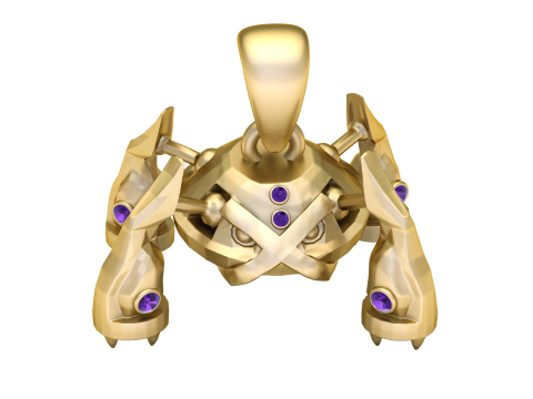 Wisiorek Crystal Cyber ​​Walker Model do druku 3D Model do druku 3D