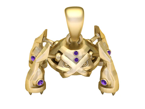 Crystal Cyber Walker Pendant 3D Printable Model 3D Print Model