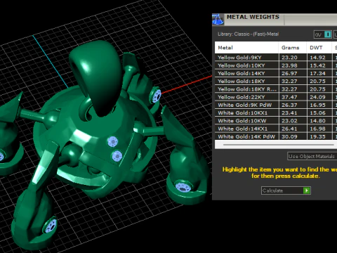Crystal Cyber Walker Pendant 3D Printable Model 3D Print Model