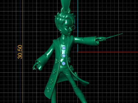 Подвеска-волшебник заклинателя 3D модель для печати 3D Принт Модель