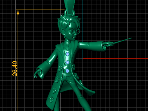 Подвеска-волшебник заклинателя 3D модель для печати 3D Принт Модель