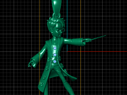 Подвеска-волшебник заклинателя 3D модель для печати 3D Принт Модель