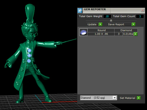 Spellcaster Wizard Pendant 3D Printable Model 3D Print Model