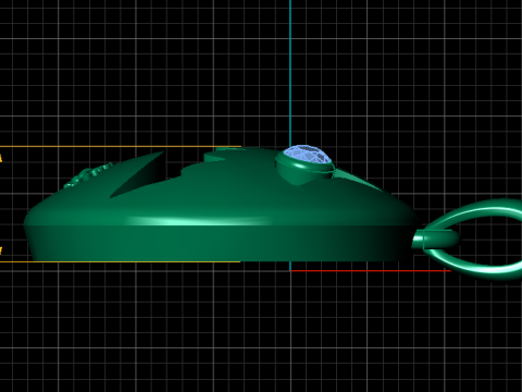Подвеска с эмодзи испуганного призрака 3D модель для печати 3D Принт Модель