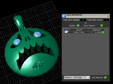 Подвеска с эмодзи испуганного призрака 3D модель для печати 3D Принт Модель