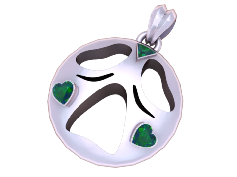 Кулон «Сердечный дух» 3D модель для печати 3D Принт Модель