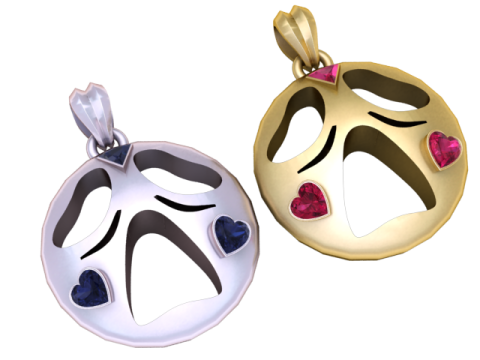 Кулон «Сердечный дух» 3D модель для печати 3D Принт Модель