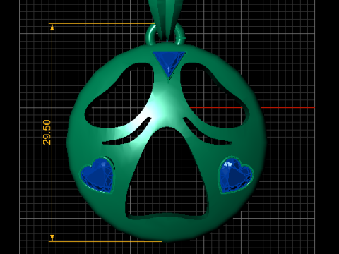 Кулон «Сердечный дух» 3D модель для печати 3D Принт Модель