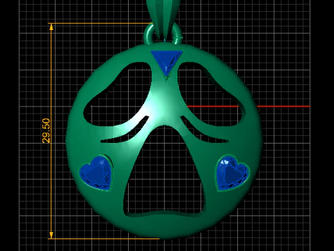 Heart Spirit Pendant 3D Printable Model 3D Print Model