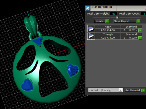 Кулон «Сердечный дух» 3D модель для печати 3D Принт Модель